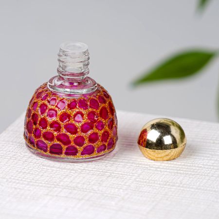 Adorable Pink Colour Bottle Made of Glass